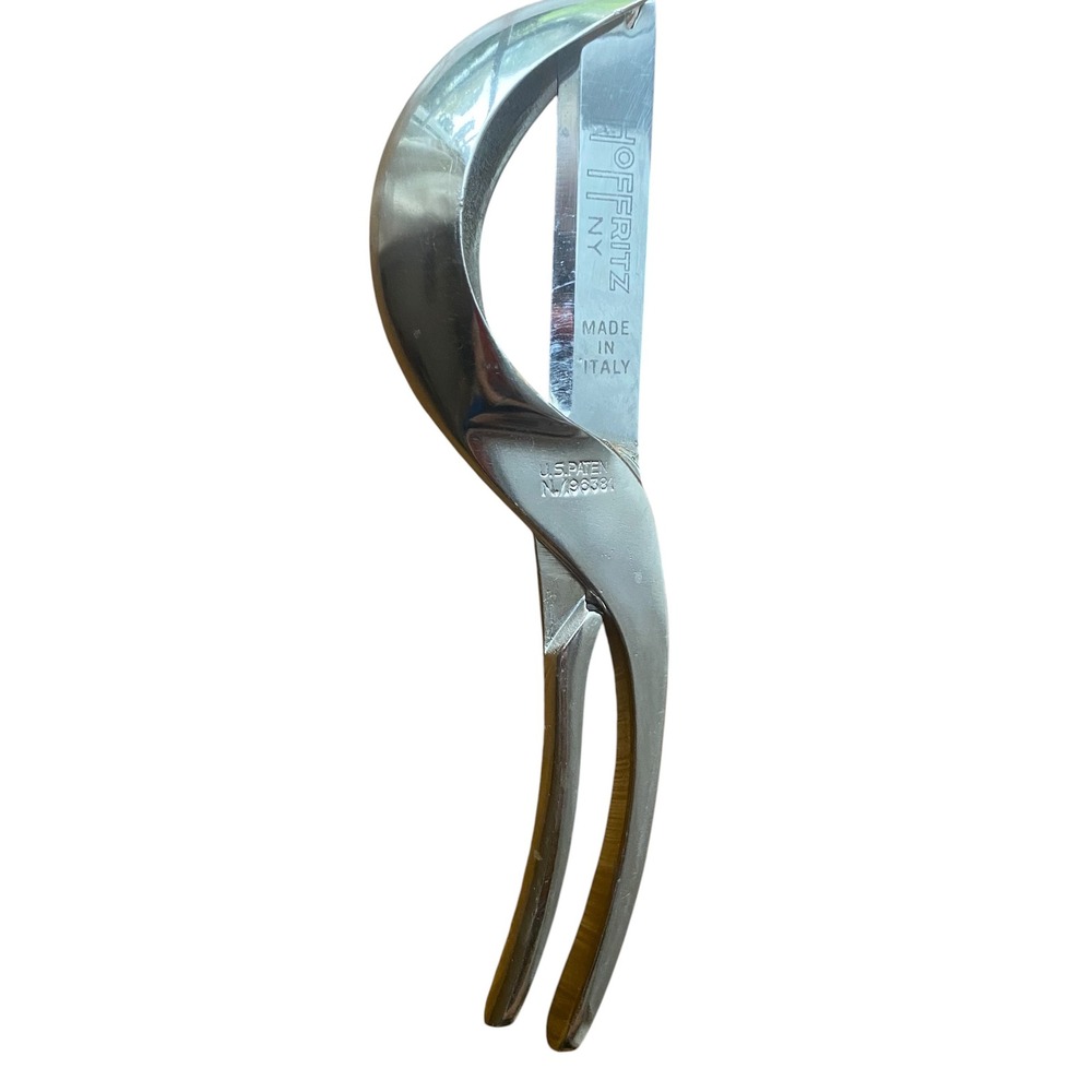 Vtg 1960 Hoffritz NY Italy Stainless Clam Shucker Opener Tool Seafood Gadget
